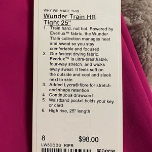 Lululemon Wunder leggings